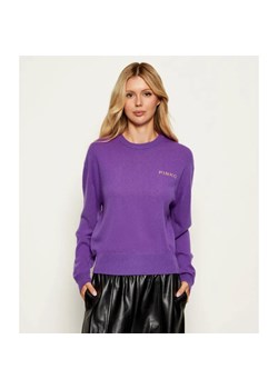 Pinko Wełniany sweter | Loose fit | z dodatkiem kaszmiru ze sklepu Gomez Fashion Store w kategorii Swetry damskie - zdjęcie 185028012