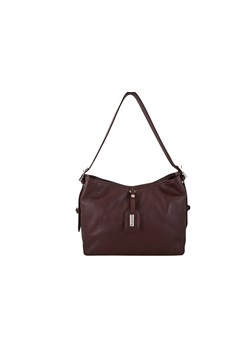 Codzienna torebka damska na ramię - Bordowa - id: 11082n - marki Barberini's - 185029460 Codzienna torebka damska na ramię - Bordowa ze sklepu butyolivier w kategorii Torebki worki - zdjęcie 185029460
