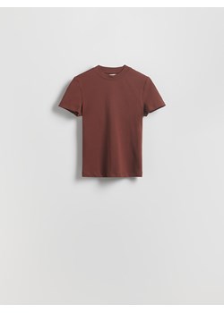 Reserved - T-shirt regular - brązowy ze sklepu Reserved w kategorii Bluzki damskie - zdjęcie 185029740