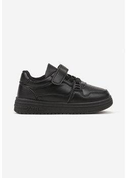 Czarne Buty Sportowe Sneakersy z Ozdobną Aplikacją Venlorie ze sklepu born2be.pl w kategorii Buty sportowe dziecięce - zdjęcie 185030320