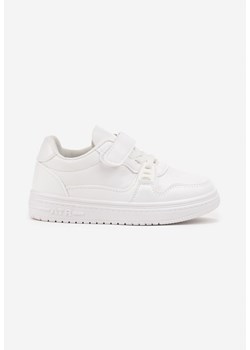 Białe Buty Sportowe Sneakersy z Ozdobną Aplikacją Venlorie ze sklepu born2be.pl w kategorii Trampki dziecięce - zdjęcie 185030323