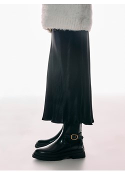 Reserved - Botki ze skórą naturalną - czarny - id: 705BD-99X - marki Reserved - 185031510 Reserved - Botki ze skórą naturalną - czarny ze sklepu Reserved w kategorii Botki - zdjęcie 185031510