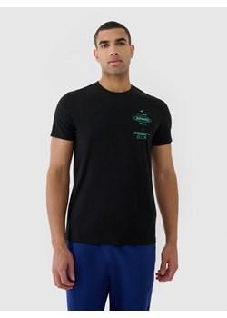 Męski t-shirt z nadrukiem 4F 4FRSS25TTSHM2688 - czarny ze sklepu Sportstylestory.com w kategorii T-shirty męskie - zdjęcie 185032841