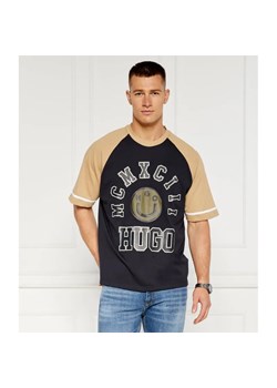 Hugo Blue T-shirt Nacamos | Relaxed fit ze sklepu Gomez Fashion Store w kategorii T-shirty męskie - zdjęcie 185033223