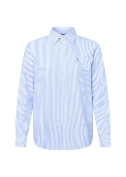 Polo Ralph Lauren Damska bluzka koszulowa Kobiety Bawełna niebieski w paski ze sklepu vangraaf w kategorii Koszule damskie - zdjęcie 185033450