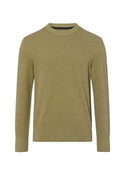 Marc O'Polo Męski sweter Mężczyźni Bawełna khaki jednolity ze sklepu vangraaf w kategorii Swetry męskie - zdjęcie 185033452