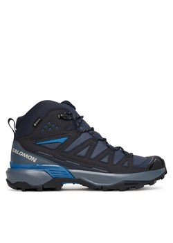 Trekkingi Salomon X Ultra 360 Mid Gore-Tex L47864800 Granatowy ze sklepu eobuwie.pl w kategorii Buty trekkingowe męskie - zdjęcie 185034012