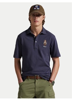 Polo Ralph Lauren Polo 710P00083001 Granatowy Custom Slim Fit ze sklepu MODIVO w kategorii T-shirty męskie - zdjęcie 185034572