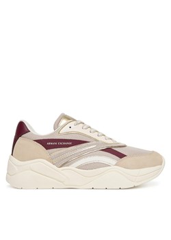 Armani Exchange Sneakersy XW001618 AF17444 MZ288 Beżowy ze sklepu MODIVO w kategorii Buty sportowe damskie - zdjęcie 185034642