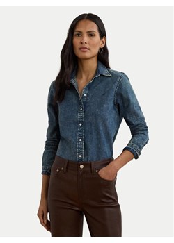 LAUREN RALPH LAUREN Koszula jeansowa 200971084001 Niebieski Classic Fit ze sklepu MODIVO w kategorii Koszule damskie - zdjęcie 185034712