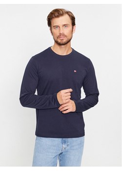 Napapijri Longsleeve Salis NP0A4HN7 Granatowy Regular Fit ze sklepu MODIVO w kategorii T-shirty męskie - zdjęcie 185034771