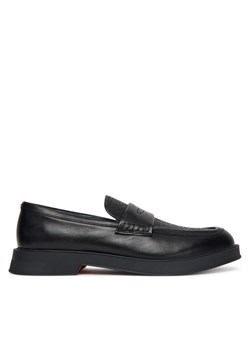 Loafersy HUGO Lenner 50548486 Czarny ze sklepu eobuwie.pl w kategorii Mokasyny męskie - zdjęcie 185038423