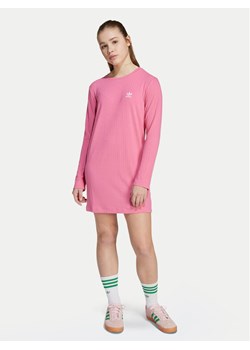 adidas Sukienka codzienna JX2850 Różowy Slim Fit ze sklepu MODIVO w kategorii Sukienki dziewczęce - zdjęcie 185039092