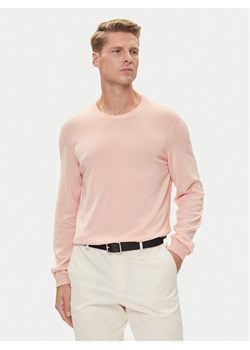 BOSS Sweter Leno-P 50468239 Różowy Slim Fit ze sklepu MODIVO w kategorii Swetry męskie - zdjęcie 185039114