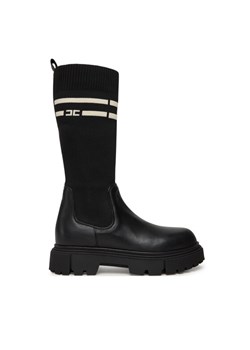 Elisabetta Franchi Kozaki Boot F4A6-E0427-1316 Czarny ze sklepu MODIVO w kategorii Buty zimowe dziecięce - zdjęcie 185039130