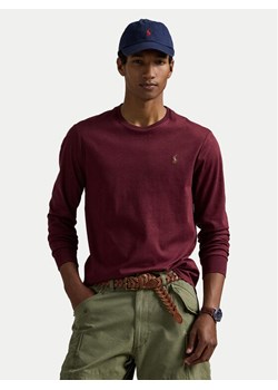 Polo Ralph Lauren Longsleeve 710760121037 Bordowy Slim Fit ze sklepu MODIVO w kategorii T-shirty męskie - zdjęcie 185039190