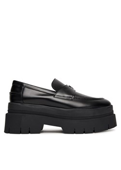 HUGO Loafersy Kris 50548194 Czarny ze sklepu MODIVO w kategorii Lordsy damskie - zdjęcie 185039201