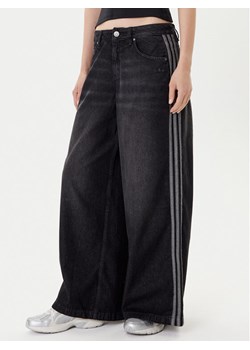 adidas Jeansy adicolor Denim Adilenium JV7453 Czarny Wide Leg ze sklepu MODIVO w kategorii Jeansy damskie - zdjęcie 185040802