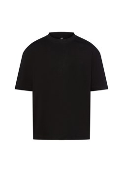 Nils Sundström Koszulka męska Mężczyźni Bawełna czarny jednolity ze sklepu vangraaf w kategorii T-shirty męskie - zdjęcie 185041940