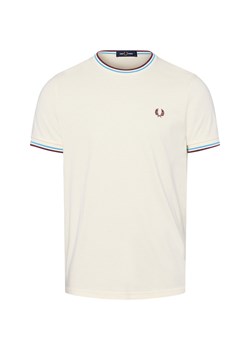 Fred Perry Koszulka męska Mężczyźni Bawełna écru jednolity ze sklepu vangraaf w kategorii T-shirty męskie - zdjęcie 185041943