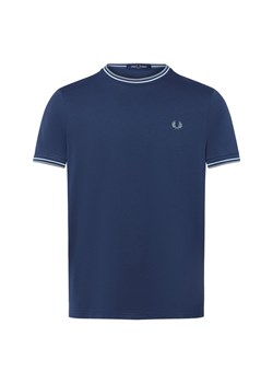 Fred Perry Koszulka męska Mężczyźni Bawełna granatowy jednolity ze sklepu vangraaf w kategorii T-shirty męskie - zdjęcie 185041944