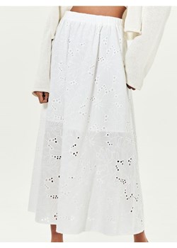 Sinsay - Ażurowa spódnica midi - biały ze sklepu Sinsay w kategorii Spódnice - zdjęcie 185042844