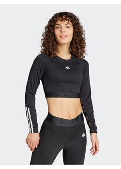 adidas Koszulka techniczna Hyperglam Training IN6773 Czarny Slim Fit ze sklepu MODIVO w kategorii Bluzki damskie - zdjęcie 185043863