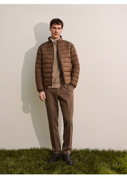 Reserved - Pikowana kurtka ze stójką - brązowy ze sklepu Reserved w kategorii Kurtki męskie - zdjęcie 185045281