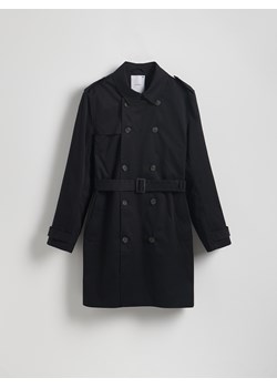 Reserved - Płaszcz z wodoodpornej tkaniny - czarny ze sklepu Reserved w kategorii Płaszcze męskie - zdjęcie 185047484