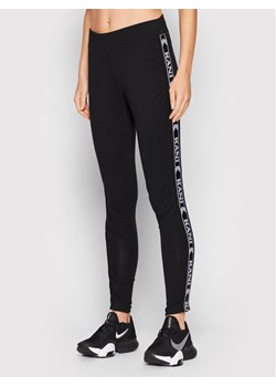 Karl Kani Legginsy Tape 6104721 Czarny Slim Fit ze sklepu MODIVO w kategorii Spodnie damskie - zdjęcie 185048164