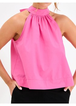 Sinsay - Bluzka z dekoltem halter - różowy ze sklepu Sinsay w kategorii Bluzki damskie - zdjęcie 185049612