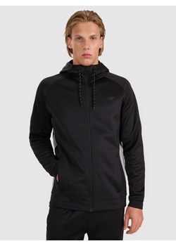 Męska bluza treningowa 4F 4FWAW25TFSWM587 - czarna ze sklepu Sportstylestory.com w kategorii Bluzy męskie - zdjęcie 185049931