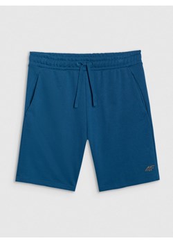 Męskie spodenki dresowe 4F 4FWMM00TSHOM543 - turkusowe ze sklepu Sportstylestory.com w kategorii Spodenki męskie - zdjęcie 185050084