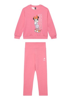 adidas Komplet bluza i legginsy Disney Minnie Mouse JL9201 Różowy Regular Fit ze sklepu MODIVO w kategorii Komplety dziewczęce - zdjęcie 185051290