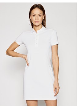 Lacoste Sukienka codzienna EF5473 Biały Slim Fit ze sklepu MODIVO w kategorii Sukienki - zdjęcie 185051471