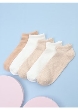 Sinsay - Skarpetki 5 pack - beżowy - id: 280CG-08X - marki Sinsay - 185052503 Sinsay - Skarpetki 5 pack - beżowy ze sklepu Sinsay w kategorii Skarpetki damskie - zdjęcie 185052503