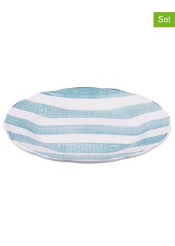 Villa d´Este Talerze (6 szt.) &quot;Versilia&quot; w kolorze biało-turkusowym na owoce - Ø 19 cm ze sklepu Limango Polska w kategorii Naczynia - zdjęcie 185052914