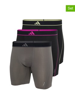 adidas Bokserki (3 pary) w kolorze szaro-czarnym ze sklepu Limango Polska w kategorii Majtki męskie - zdjęcie 185053223
