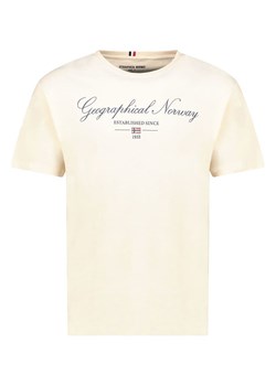 Geographical Norway Koszulka &quot;Illumine&quot; w kolorze kremowym ze sklepu Limango Polska w kategorii T-shirty męskie - zdjęcie 185053371