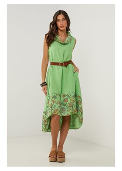 Le Monde du Lin Lniana sukienka w kolorze zielonym ze sklepu Limango Polska w kategorii Sukienki - zdjęcie 185054431
