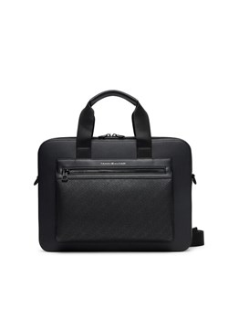 Torba na laptopa Tommy Hilfiger Th Monogram Computer Bag AM0AM13835 Czarny ze sklepu eobuwie.pl w kategorii Torby na laptopa - zdjęcie 185055913