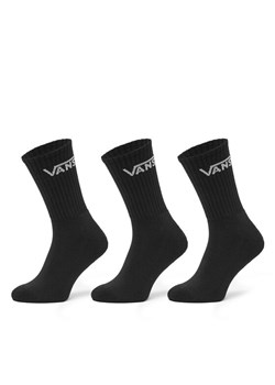 Zestaw 3 par wysokich skarpet unisex Vans VN000QBV Czarny ze sklepu eobuwie.pl w kategorii Skarpetki męskie - zdjęcie 185055973