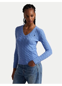 Polo Ralph Lauren Sweter 211971866004 Niebieski Slim Fit - id: 0000305517265 - marki Polo Ralph Lauren - 185056424 Polo Ralph Lauren Sweter 211971866004 Niebieski Slim Fit ze sklepu MODIVO w kategorii Swetry damskie - zdjęcie 185056424