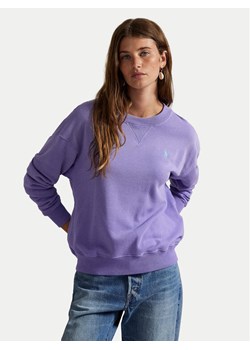 Polo Ralph Lauren Bluza 211971690006 Fioletowy Relaxed Fit ze sklepu MODIVO w kategorii Bluzy damskie - zdjęcie 185056471