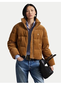 Polo Ralph Lauren Kurtka puchowa 211971178002 Brązowy Relaxed Fit ze sklepu MODIVO w kategorii Kurtki damskie - zdjęcie 185056492