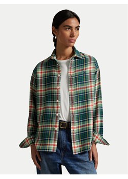 Polo Ralph Lauren Koszula 211A95156002 Zielony Relaxed Fit ze sklepu MODIVO w kategorii Koszule damskie - zdjęcie 185056554