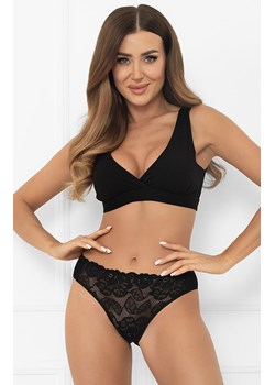 Figi damskie z koronką czarne Libra midi, Kolor czarny, Rozmiar S, Italian Fashion ze sklepu Intymna w kategorii Majtki damskie - zdjęcie 185058040