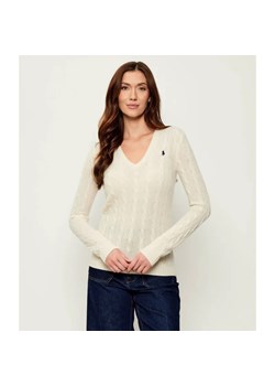 POLO RALPH LAUREN Wełniany sweter KIMBERLY | Slim Fit | z dodatkiem kaszmiru ze sklepu Gomez Fashion Store w kategorii Swetry damskie - zdjęcie 185058964