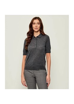 BOSS BLACK Wełniane polo Fidenka | Regular Fit ze sklepu Gomez Fashion Store w kategorii Bluzki damskie - zdjęcie 185059002