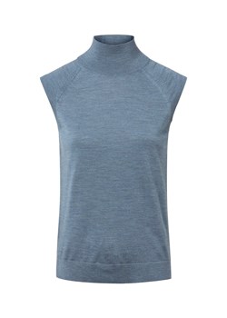 BOSS Sweter damski - Fipini Kobiety drobna dzianina niebieski marmurkowy ze sklepu vangraaf w kategorii Kamizelki damskie - zdjęcie 185059472